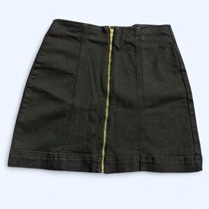 BDG Black Mini Skirt Full Zip